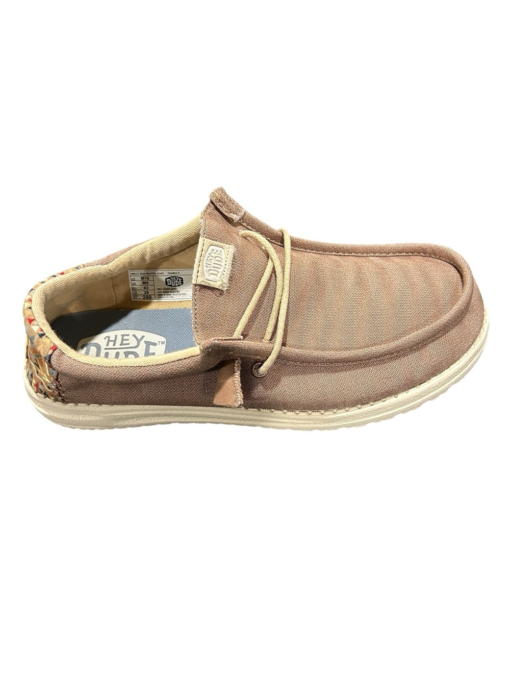 Hey Dude Men's Blush Canvas Wally Slip-Ons - Picture 5 of 8